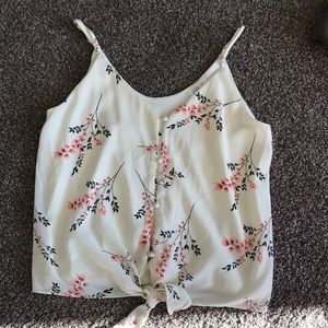 Adorable floral print tank